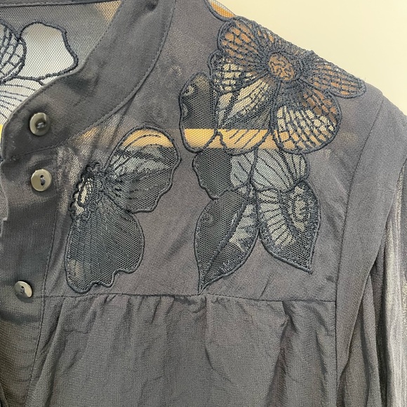 Beautiful Reiss navy blouse 10 - Picture 4 of 7